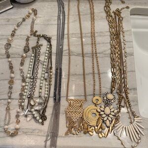 necklace bundle in various lengths and finishes.